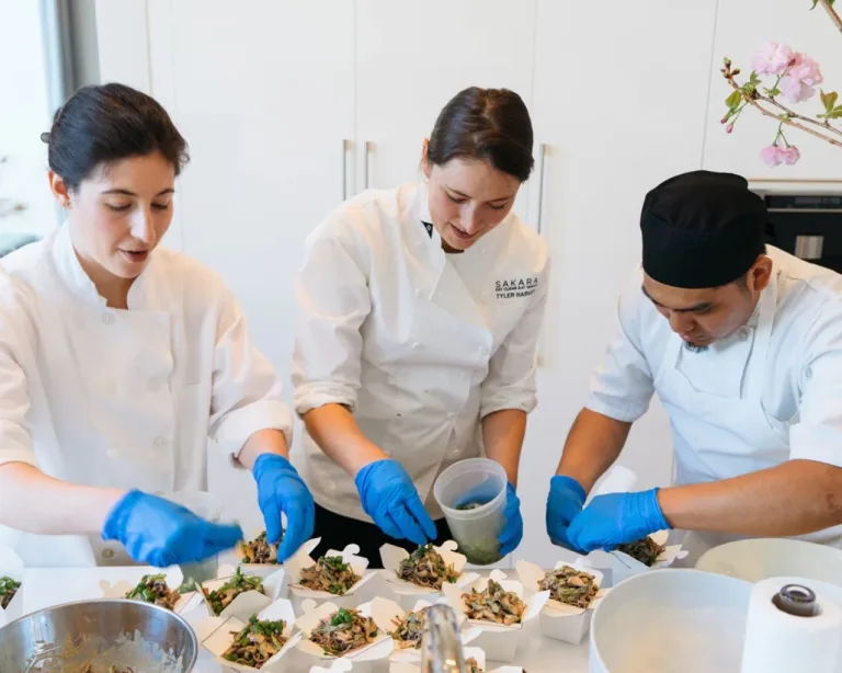 Sakara chefs preparing meals