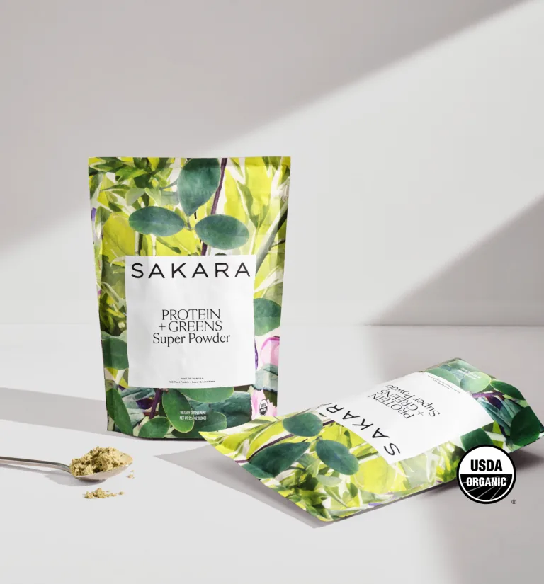 Sakara Protein + Greens Super Powder - USDA Certified Organic