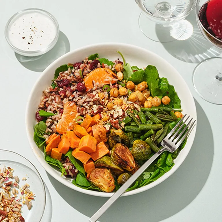GRATITUDE + HARVEST GREENS BOWL