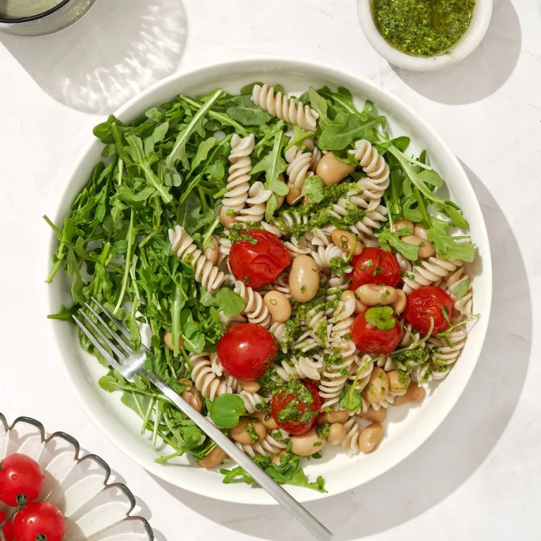 five herb pesto pasta