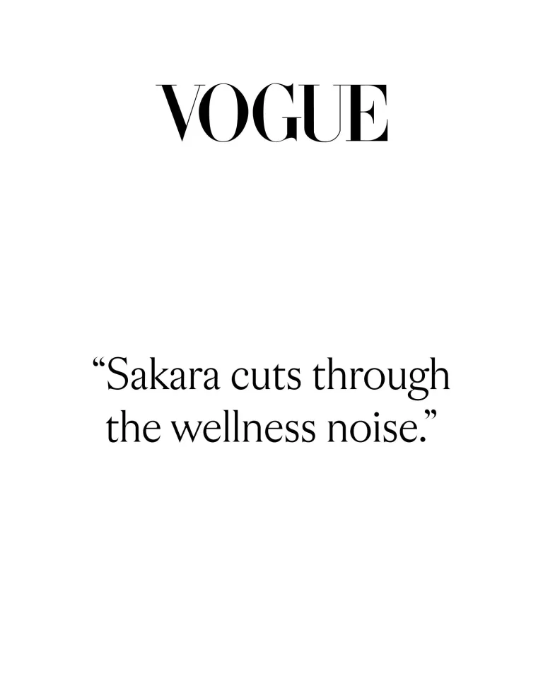 Vogue quote about Sakara