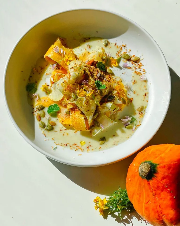 Shaved Butternut Squash Salad