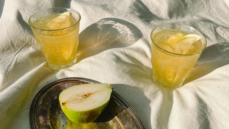 Pear-Ginger-Honey Shrub