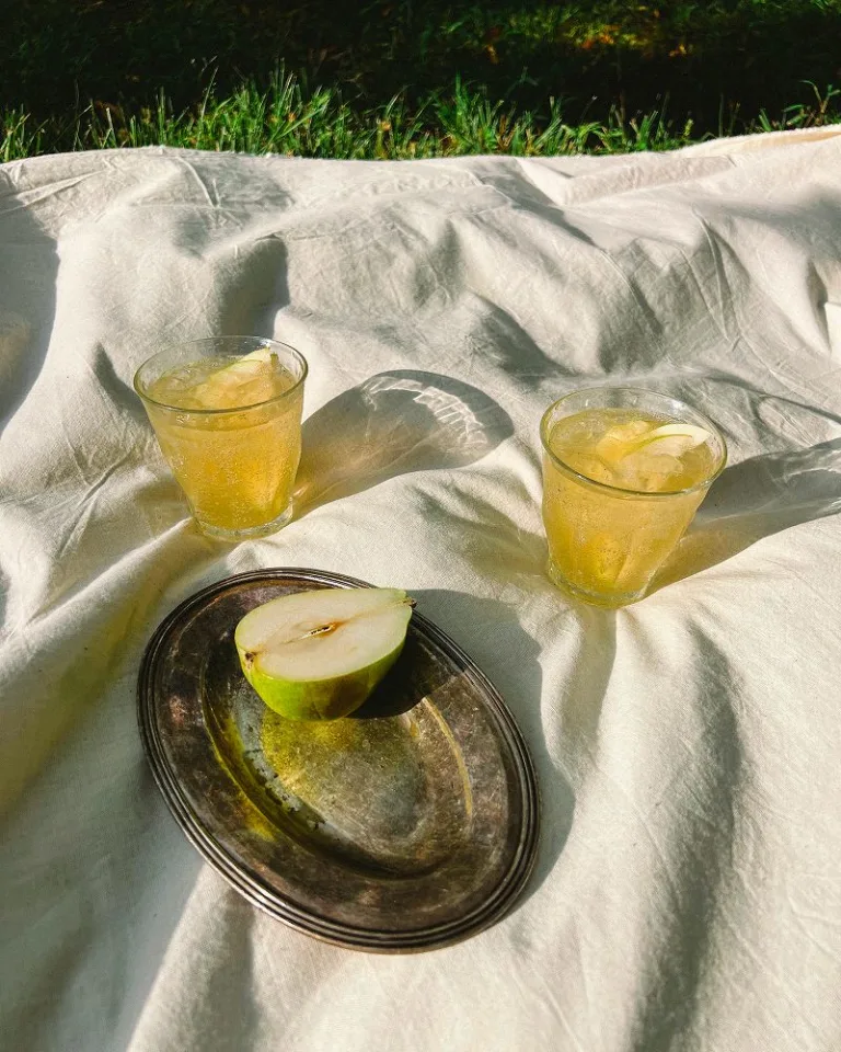 Pear-Ginger-Honey Shrub