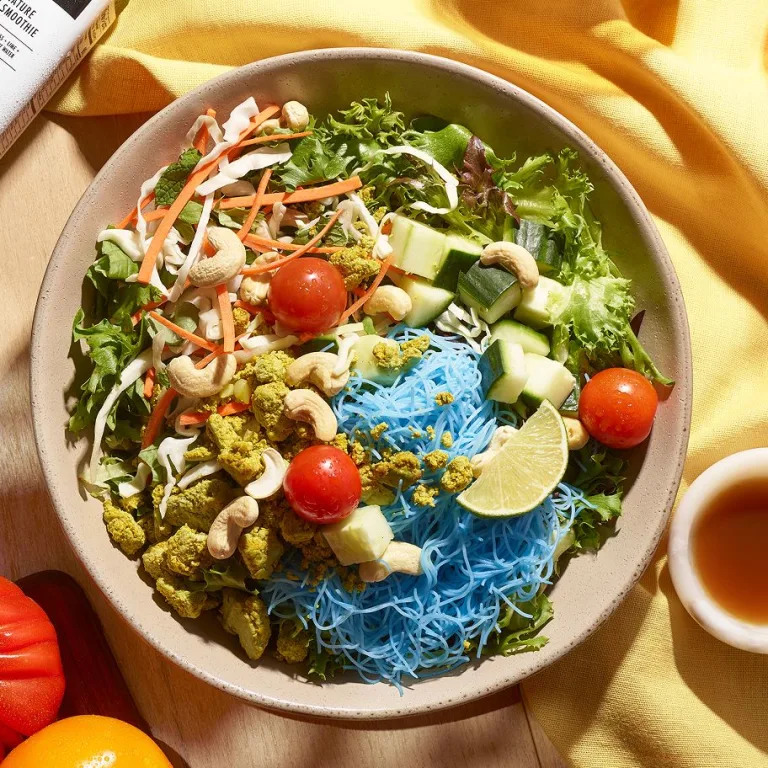 rainbow vermicelli salad