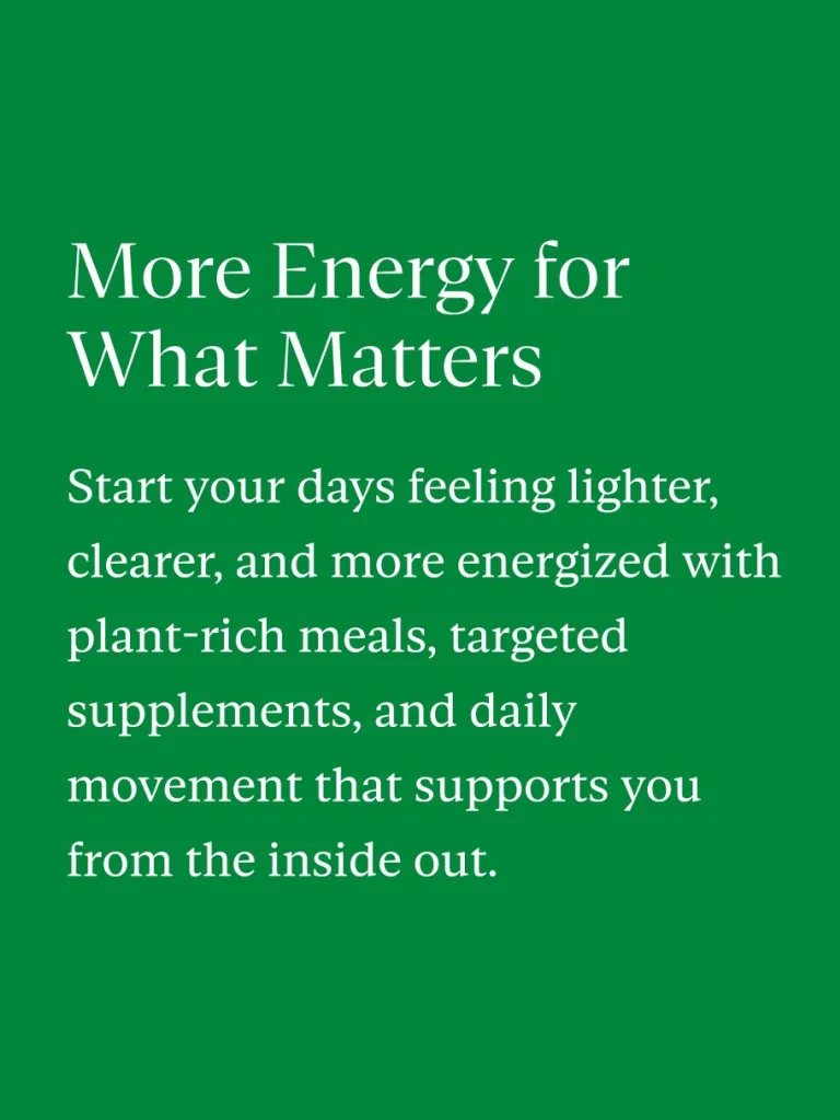 More Energy for What Matters